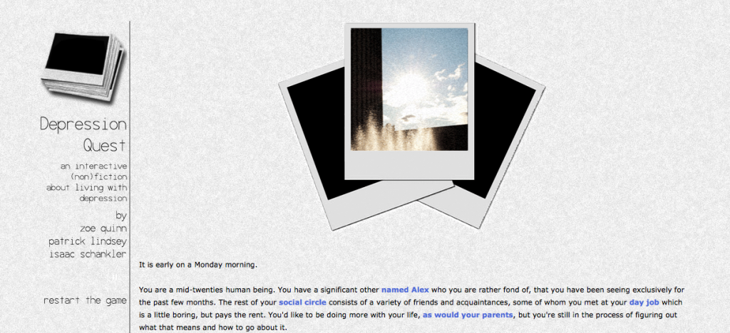 depression quest – Andy Bull